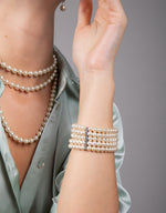 Bracciale cinque fili di perle