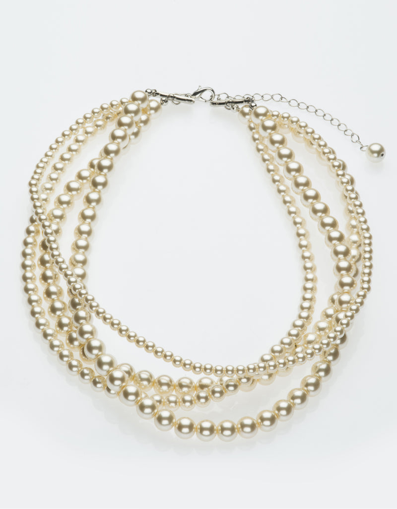 Girocollo multi filo di perle