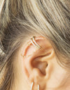 Doppio anello earcuff - mono orecchino